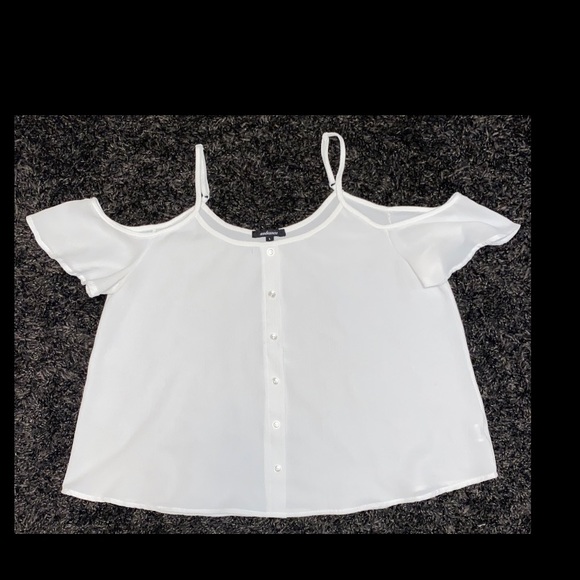Ambiance Tops - Women's Chiffon Blouse Size Large